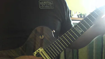 "Hearts" by Yes off the album '90125' .. outro guitar solo using a Carvin SC90