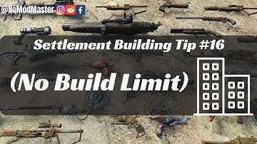 Fallout 4 Settlement Building Tip #16 (No Build Limit)