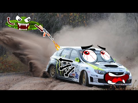 Amazing Rally Driving Skills | Funny Car Wars | Lucky Doodles