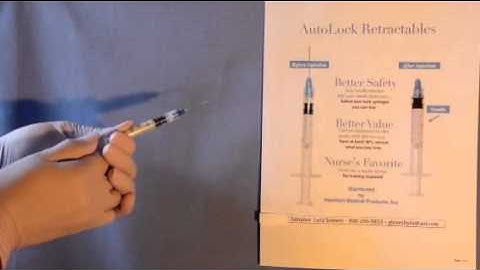 Auto-Lock Safety Syringe, Disposable, Retractable with Needle & Luer-Lock