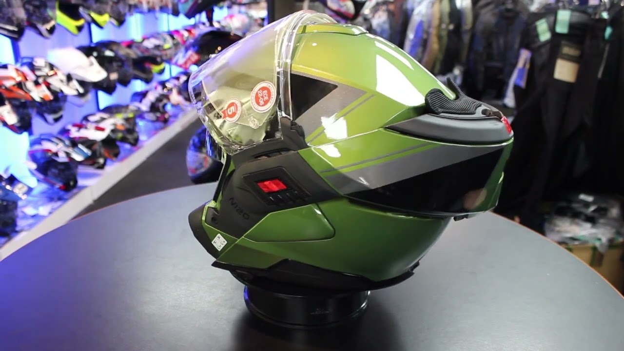 Nolan N120-1 Vern Speciale 354 Helmet (Green|Grey) - YouTube