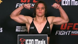 Piera Rodriguez and Ariane Carnelossi - Official Weigh-ins - (UFC Fight Night: Barboza vs. Murphy)