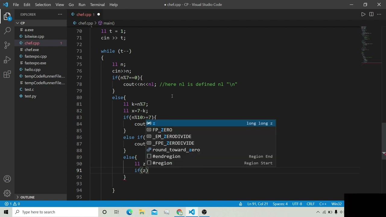 A. Div. 7 (C++) | Educational Codeforces Round 122 (Rated for Div. 2 ...