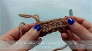 Crochet para principiantes: capítulo 2, medio punto