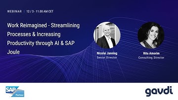 Webinar: Streamlining Processes for HR through Generative AI and SAP Joule