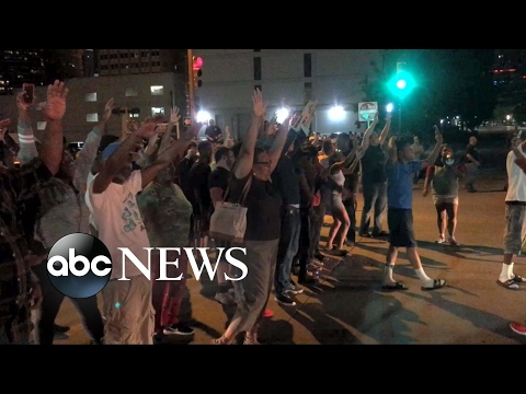 Protests after Officer Betty Shelby was found not guilty of manslaughter