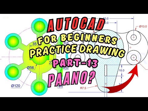 IMPORTANT PRACTICE DRAWING IN AUTOCAD (PART 13) STEP BY STEP DISCUSSION ...