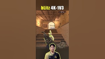 bLitz "CHESS Player IGL" 4Kills & 1v3 Clutch on Mirage!🧠🔥 #cs2 #gamingshorts