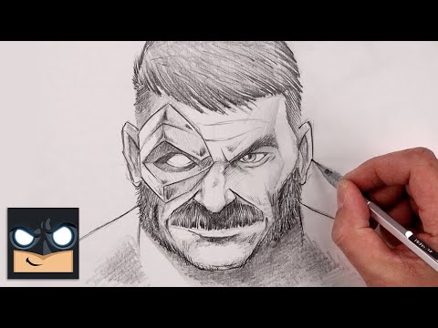 How To Draw Kano | Mortal Kombat Sketch Tutorial