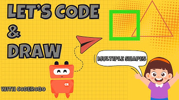 Virtual Robot Drawing Tutorial for Kids (Step-by-Step) | Sqaure and Triangle