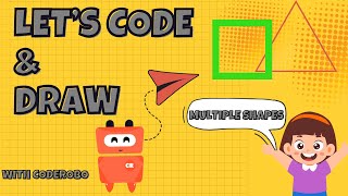 Virtual Robot Drawing Tutorial for Kids (Step-by-Step) | Sqaure and Triangle