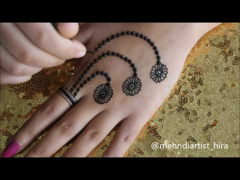 How To Apply Easy Simple Jewellery Ornamental Henna Mehndi Designs