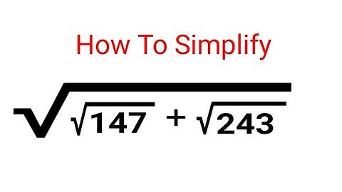 Nice Square Root Problem || Calculator Not Allowed