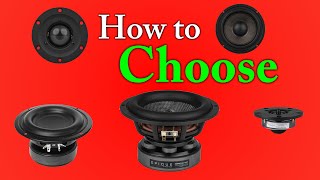 How to Pick The BEST Drivers For Your DIY Speaker Project