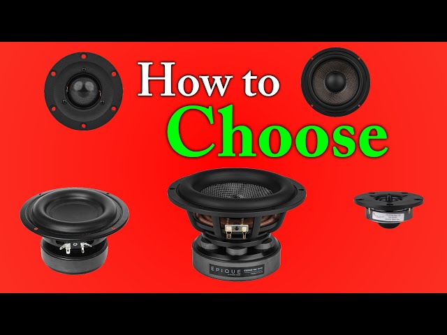 How to Pick The BEST Drivers For Your DIY Speaker Project class=