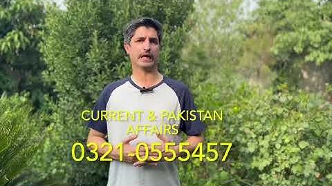 Current and Pakistan Affairs session for CSS / PMS by Ahmed Ali Naqvi