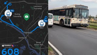 *[FULL BUS JOURNEY!]* I Rode the 608 From Mercer County Airport to Hamilton Park & Ride Station!