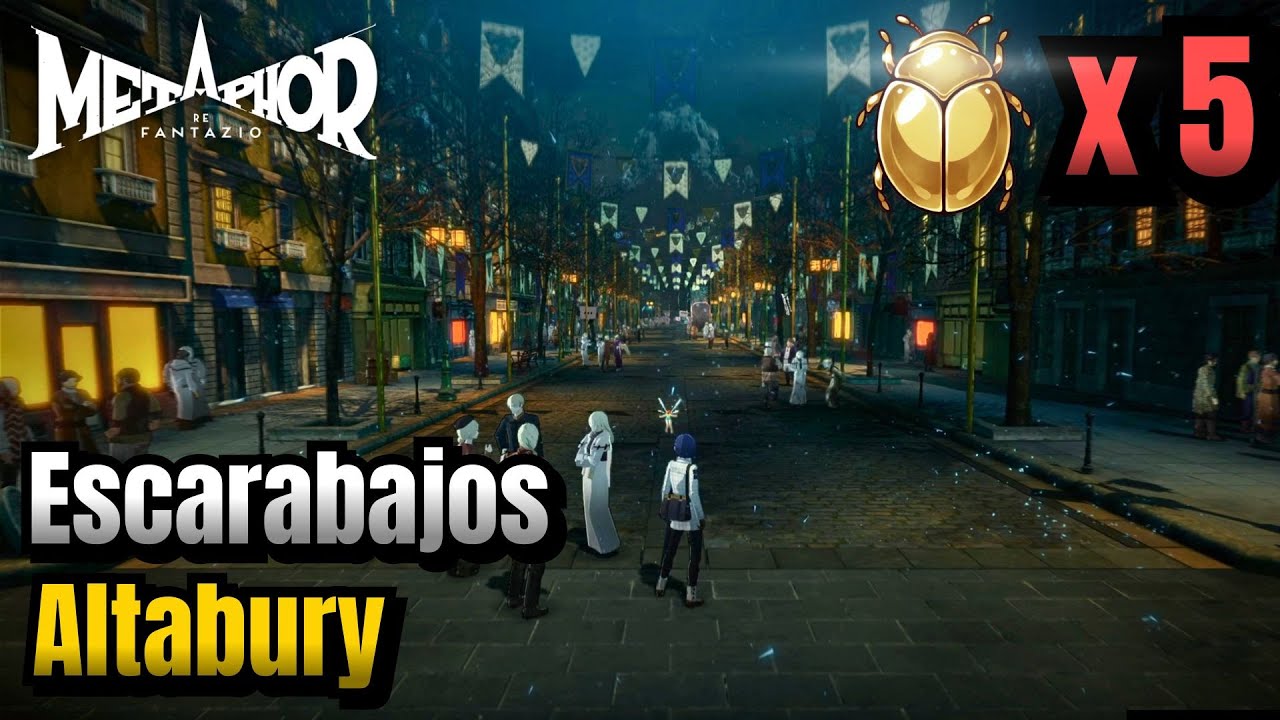 Ubicación Todos los Escarabajo de Oro en Altabury | Metaphor: ReFantazio