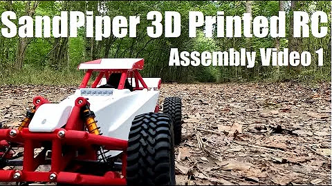 1 SandPiper 3D Printed Sand rail dune buggy assembly video by Black Crow