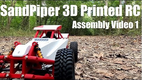 1 SandPiper 3D Printed Sand rail dune buggy assembly video by Black Crow