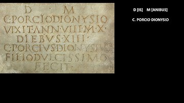 How to read an inscription in Latin