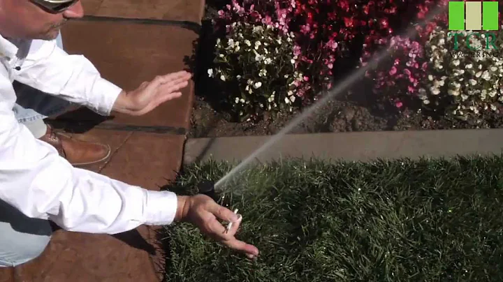 Hunter PGJ Sprinkler. How to adjust the arc and radius