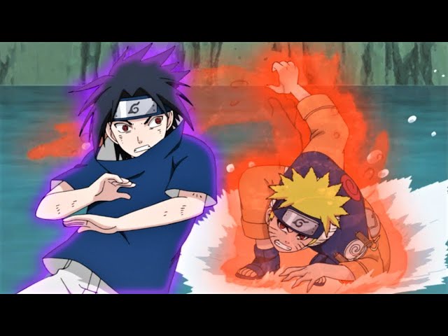 ナルト-疾風伝』 ナルトvsサスケ子供時代 || サスケが幼い頃に村を去っ