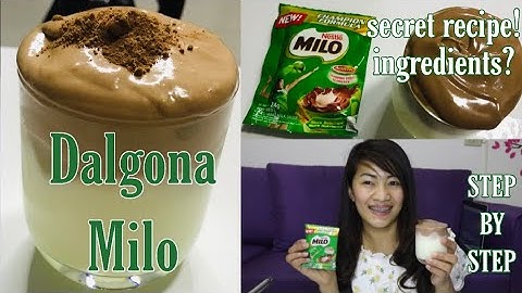 DALGONA MILO | EASY step by step how to make milo dalgona coffee|Trending Korean Recipe|Sexy Anne ❤️