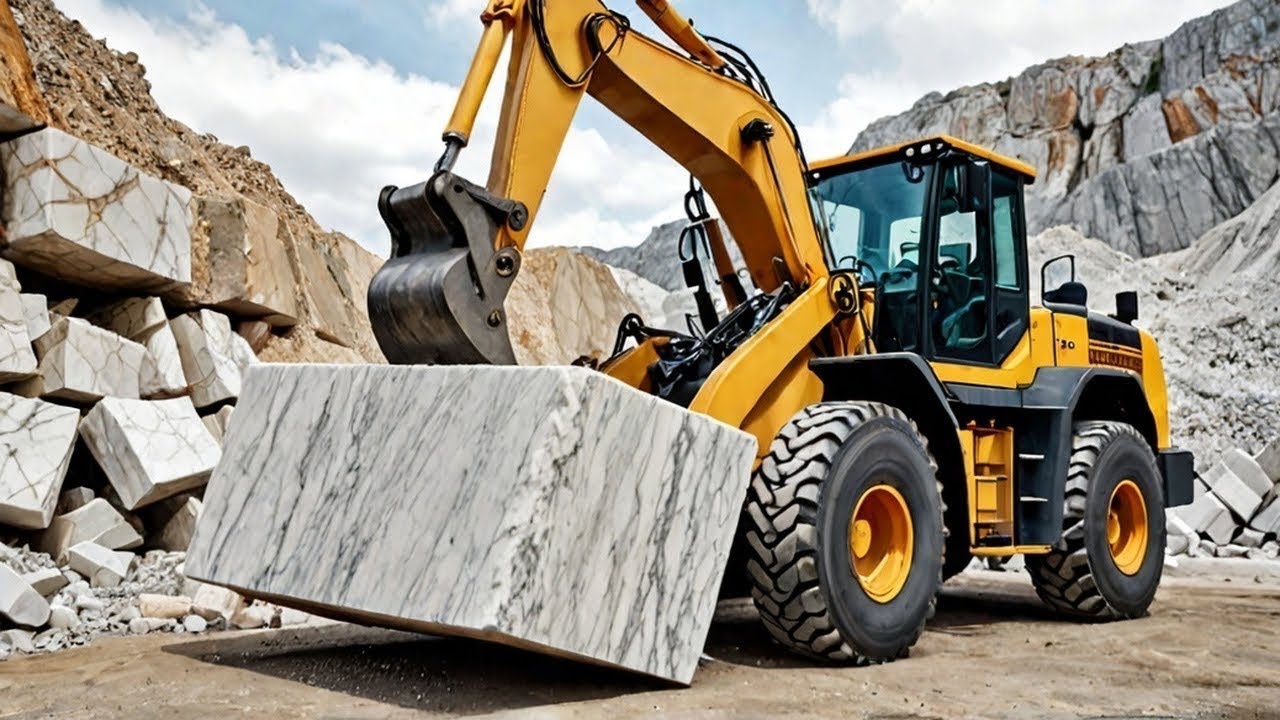 Marble Big Black Stone Extension/ Mining Rock From Mountain Quarries 