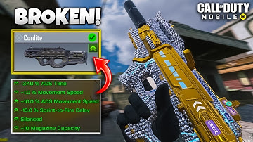 The CORDITE Best "META" Gunsmith/Loadout With Gameplay | Fast ADS + No RECOIL High Accuracy| S4 CODM