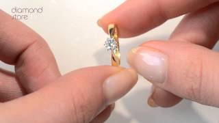 Ut25-47Rma - Gorgeous High Set Chloe 18K D Diamond Solitaire Ring 0.25Ct-H-Ii1
