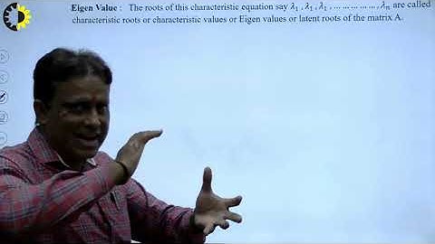 ENGINEERING MATHEMATICS LECTURE - 06 "EIGEN VALUES & EIGEN VECTORS" By Dr. Anand Tyagi, AKGEC