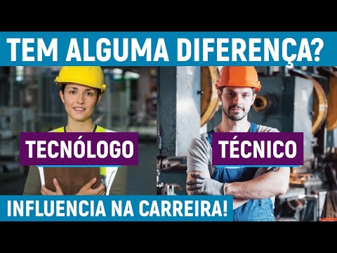 Vídeo: Diferença Entre Técnico E Tecnólogo