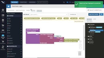 How to create a Codeless API service which writes to database