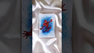 Spiderman painting #shorts #spiderman #viralshorts #artshorts #acrylicpainting #ytshorts #art