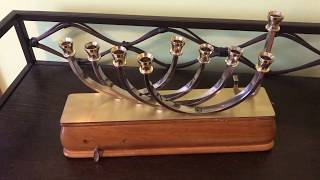 Menorah music box Ma'oz Tzur