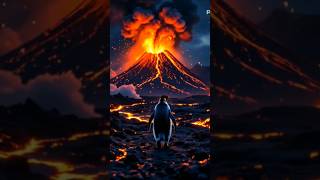 Volcanic eruption 😱🌋 #ai #aianimation #cute
