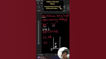 Leetcode-2696|Minimum string length after removing substrings|Programming with Pirai|Half Moon Coder