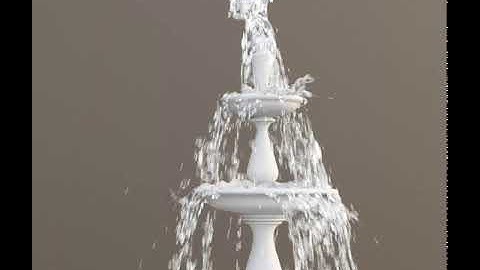 Phoenix FD Water Fountain for Archviz Water Simulation (VFX training Out Now) by #RedefineFX