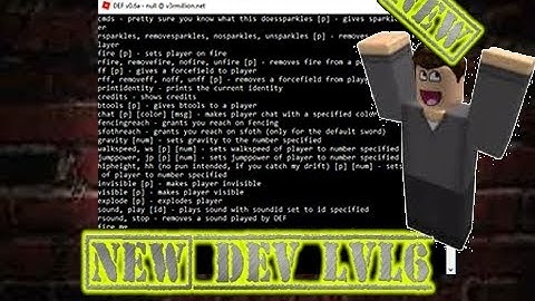 ROBLOX - DEF (WORKING): LEVEL 6 EXPLOIT w/ FENCINGREACH, ADMIN HACKS, BTOOLS, EXPLODE, & MORE!