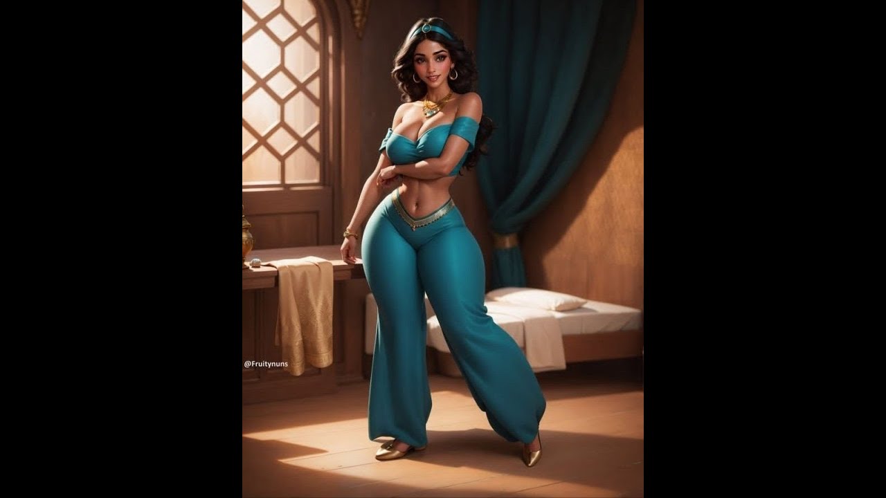 "Princess Jasmine Dances Kizomba 💃 | Stunning AI-Generated Animation!"