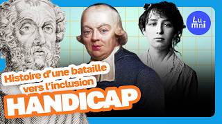 Le handicap, la longue bataille vers linclusion, Compte à rebours | Lumni
Démocratie, égalité femmes-hommes, laïcité, liberté d’information, État de droit… En France, les idées, les valeurs et les lois ont une histoire. Découvre-la sur Lumni ➡️ https://bit.ly/4ulxNFl
De lAntiquité au XXIe siècle, le regard sur le handicap et sa prise en charge ont beaucoup évolué. Compte à rebours remonte le temps jusqu’au poète et écrivain grec Homère.
L’histoire du handicap, qu’il soit physique, mental ou social, visible ou non, remonte à l’Antiquité. Si l’on remonte au VIIIe siècle av. J.-C. et à Homère, et même si on ne sait pas très bien ni quand, ni comment a vécu l’auteur de L’Iliade et de L’Odyssée, on raconte qu’il était aveugle. Les Grecs de l’Antiquité pensaient que le handicap d’une personne lui était imposé par les dieux. C’était souvent une punition, une malédiction, mais ce pouvait être aussi un don surnaturel, comme dans le cas d’Homère. Pour eux, le poète aveugle était une sorte d’extra-lucide.
La notion de handicap a beaucoup évolué à travers les siècles
En France, au Moyen Âge, elle s’applique aux personnes atteintes de troubles physiques ou mentaux, mais aussi aux pauvres, aux mendiants et aux vagabonds. L’Église catholique recommande alors de les accueillir, au nom de la charité et de l’hospitalité chrétiennes, par exemple dans des hospices religieux, qu’on appelle des hôtels-Dieu. Celui de Paris est fondé en 651.
Avec Louis XIV, changement de style ! En 1656, il décide que les personnes en situation de handicap doivent être enfermées ! Il ne fait pas de détail : les infirmes, les fous, les vagabonds et les prostituées, tout le monde sera envoyé derrière les barreaux, et mis au travail, de gré ou de force !
Heureusement, le siècle des Lumières va changer la donne. Scientifiques, médecins et penseurs vont chercher à améliorer le sort des personnes handicapées. Ainsi Charles-Michel de l’Épée. Au début des années 1760, ce prêtre invente un langage des signes pour les malentendants. Valentin Haüy, lui, crée en 1784 un système de caractères imprimés en relief afin de permettre aux aveugles d’accéder à la lecture. C’est l’ancêtre du braille, un code qui sera mis au point par Louis Braille en 1825.
Hélas, dans l’immense majorité des cas, les personnes en situation de handicap restent des parias, promis à une vie de misère et bien souvent de maltraitance.
Au XXe siècle, Camille Claudel en donne un exemple frappant. Sculptrice géniale, elle est psychologiquement fragile. En 1913, à l’âge de 49 ans, sa famille décide de l’interner dans un asile psychiatrique. Elle y restera jusqu’à la fin de sa vie. Privée de soins, Camille Claudel meurt de faim et d’épuisement en 1943, comme plus de 45 000 internés en France laissés à l’abandon pendant la Seconde Guerre mondiale.
Ce traitement ignoble est loin d’être une exception. Les nazis vont encore plus loin avec leurs programmes d’élimination des personnes en situation de handicap, notamment « Aktion T4 », lancé en 1939, entraînent l’assassinat de près de 300 000 handicapés allemands et autrichiens.
Avec la fin de la Seconde Guerre mondiale et la création de la Sécu, le regard porté sur les personnes en situation de handicap commence à changer. Des millions de travailleurs vont enfin bénéficier d’une assurance maladie. Un an plus tard, le préambule de la Constitution de la IVe République stipule : Tout être humain qui, en raison (...) de son état physique ou mental, (...) se trouve dans lincapacité de travailler a le droit dobtenir de la collectivité des moyens convenables dexistence.
Malgré ces progrès, les personnes en situation de handicap restent peu instruites, souvent sans emploi et isolées.
Pour mettre un terme à cette situation inégalitaire, des mesures sont adoptées en faveur de l’intégration des handicapés :
- 1975 : obligation d’éducation et accessibilité des services publics. La République crée également une allocation adulte handicapé, une prestation sociale garantissant un revenu minimum.
- 1987 : une loi oblige les entreprises de plus de 20 salariés à embaucher au moins 6 % de travailleurs en situation de handicap.
- 2005 : elle est renforcée par une nouvelle loi censée assurer l’égalité des droits et des chances, et notamment le droit d’être scolarisé dans une école ordinaire.
Qu’en est-il aujourd’hui ?
Certes, les progrès sont réels. Un demi-million d’élèves en situation de handicap fréquentent l’école classique : c’est 3 fois plus qu’il y a vingt ans.
Mais les inégalités persistent dans de nombreux domaines de la vie sociale :
- Le taux de chômage est presque le double chez les personnes handicapées. Celles-ci sont plus souvent victimes de violences, notamment sexuelles, ou de harcèlement.
- La moitié des espaces et des établissements recevant du public, comme les écoles, les mairies ou les commerces, leur restent inaccessibles.
En France, le handicap constitue encore et toujours le premier motif de discrimination, avant l’origine, le sexe ou l’état de santé. Le handicap, la longue bataille vers linclusion, Compte à rebours | Lumni