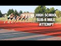 High School Sub-4 Mile Attempt