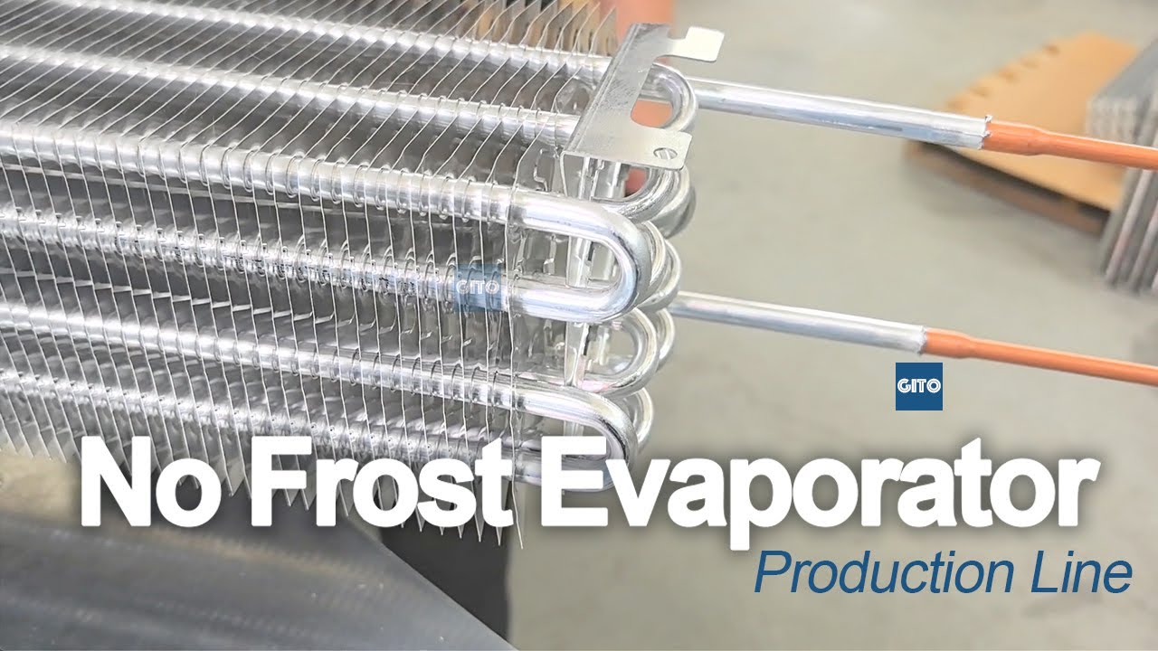 No Frost Evaporator Coil Production Line for Commercial Refrigerator, Visi Cooler