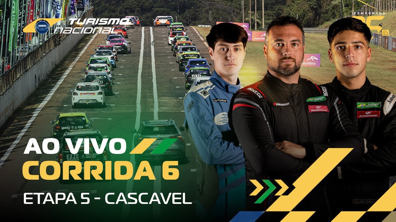 TURISMO NACIONAL 2025 | AO VIVO | 5ª ETAPA - CASCAVEL, PARANÁ - CORRIDA 6
