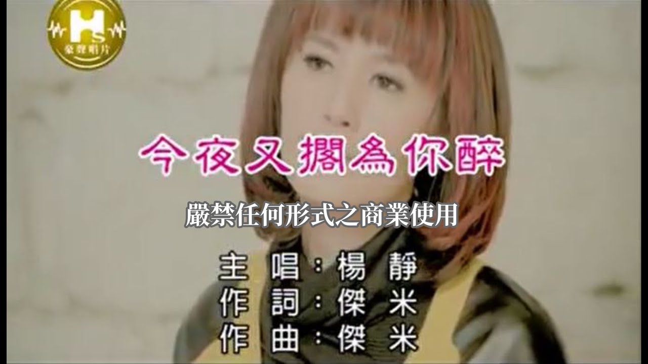 楊靜-今夜又擱為你醉(官方KTV版)
