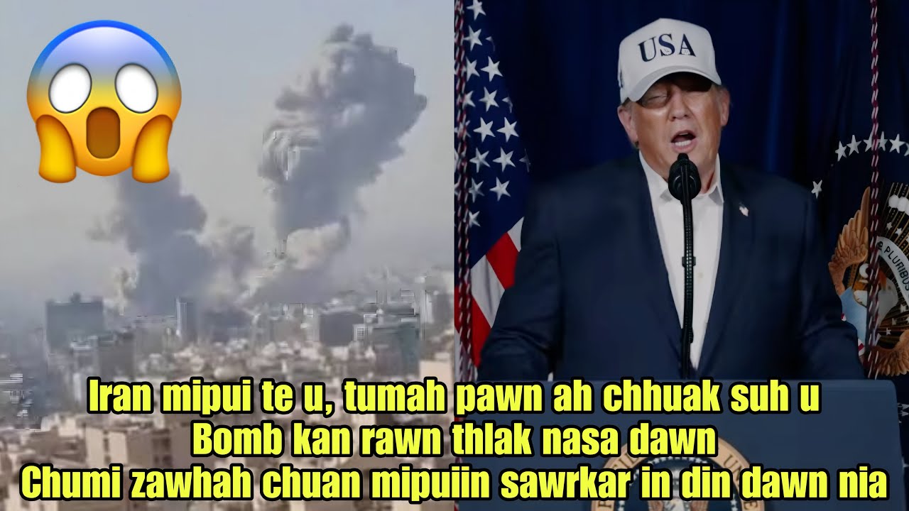 Trump-an IRAN a BOMB ta‼️A Official STATEMENT a bawn turu🔥