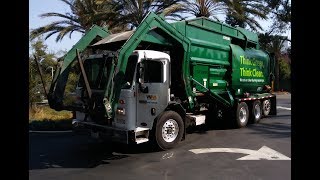 Waste Management of Orange County Peterbilt 320 Amrep HX-450 Front Loader Garbage Truck