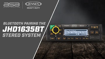 How To Pair Your JENSEN® Heavy Duty JHD1635BT Stereo With Bluetooth