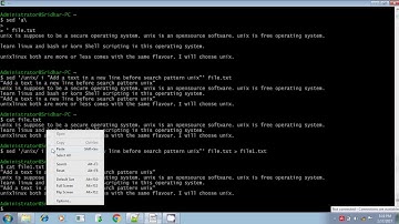 Unix shell scripting sed command insert append change command part 5